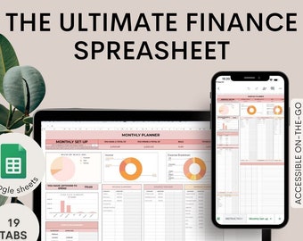 Budget Planner for Google Sheets, Stay in control of your budget, track your Debt Payments and sinking funds all in one!