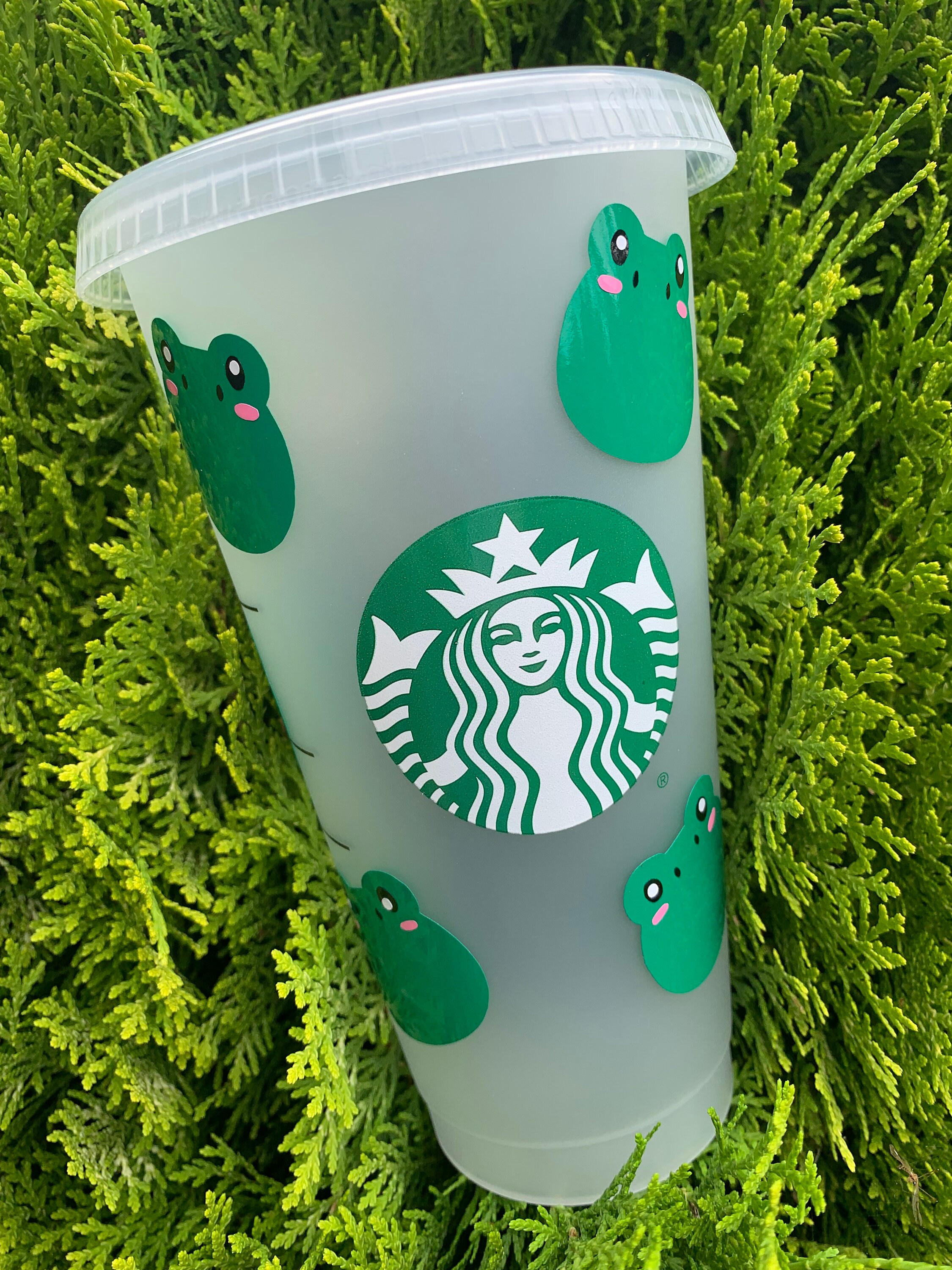 Cute Frog Starbucks Tumbler Cup 