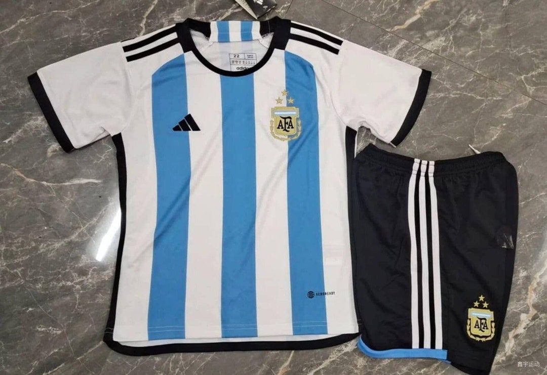 Argentina Messi Kids Jersey Set / Argentina Soccer Uniform / - Etsy