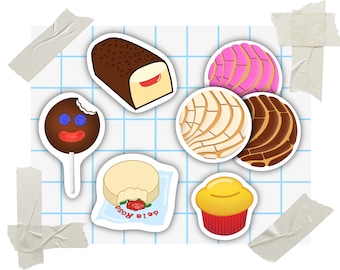 Mexican Snack Pack - Gansito, Mazapan, Conchas, Paleta Payaso, Mantecada Muffin (Choose 2 stickers)