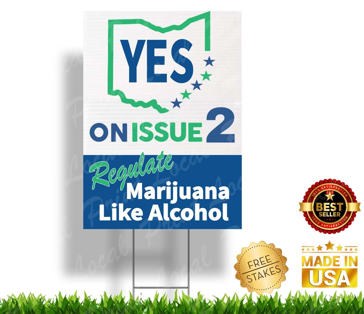 Steve Gonzalez Trending Issue 2 Ohio 2023 Yard Sign