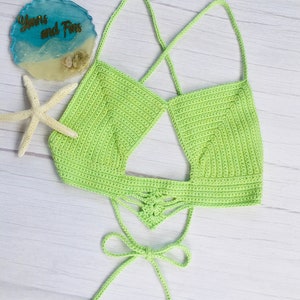 Boho Chic Crochet Bralette Pattern PDF Summer Beachwear Bralette Festival Top | Peekaboo Bralette