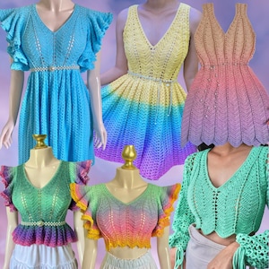 Crochet PATTERNS | Meribella Top Dress Pattern Bundle