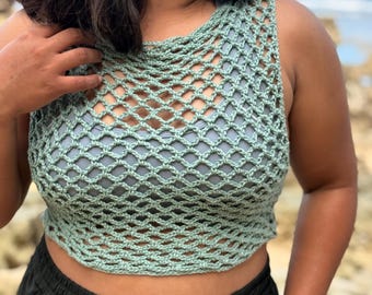 Wzór na szydełkowy top w stylu boho: strój plażowy na festiwal (do pobrania w formacie PDF)
