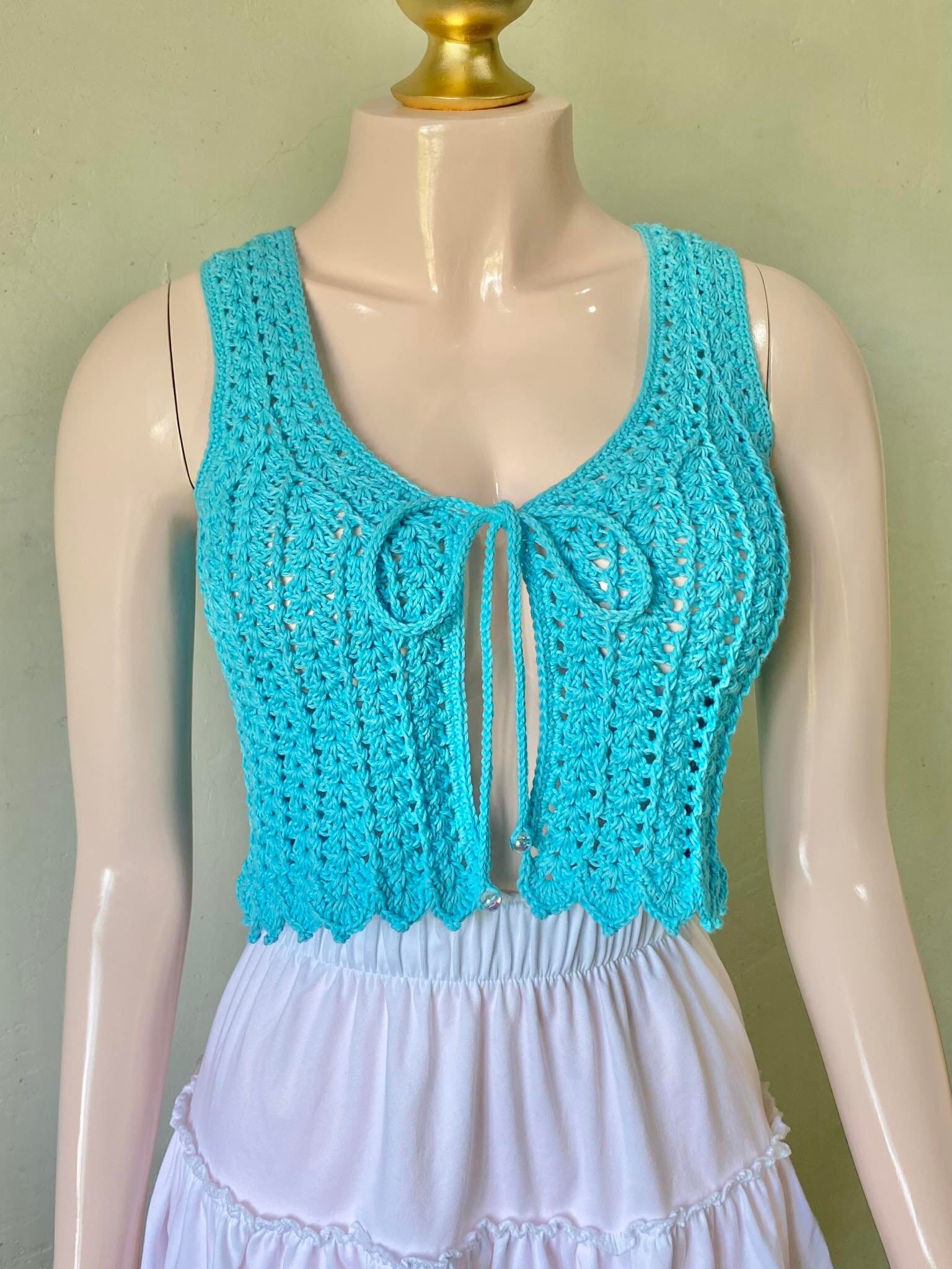 【夏帆さま専用出品】SHELL MOTIF CROCHET KNIT VEST Celeste Vest Crochet Pattern PDF – crochetwithcookie