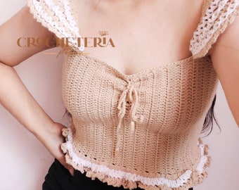 Boho Crochet Crop Top Pattern | Chic Summer Halter (PDF Pattern)