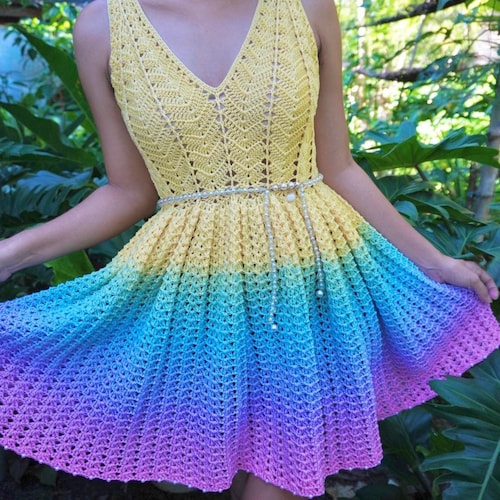 white christmas dresses Best Party Ever Crochet Mini Dress