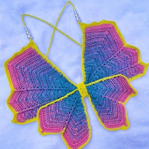 Butterfly Crochet Top Pattern: Boho Festival Halter (PDF Pattern)