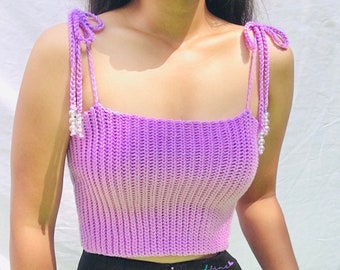 Sommer-Chic häkeln Boho Beachwear Top Muster Festival häkeln Trendy Strick Look Top für Frauen | Aerwyna Häkeltop Muster
