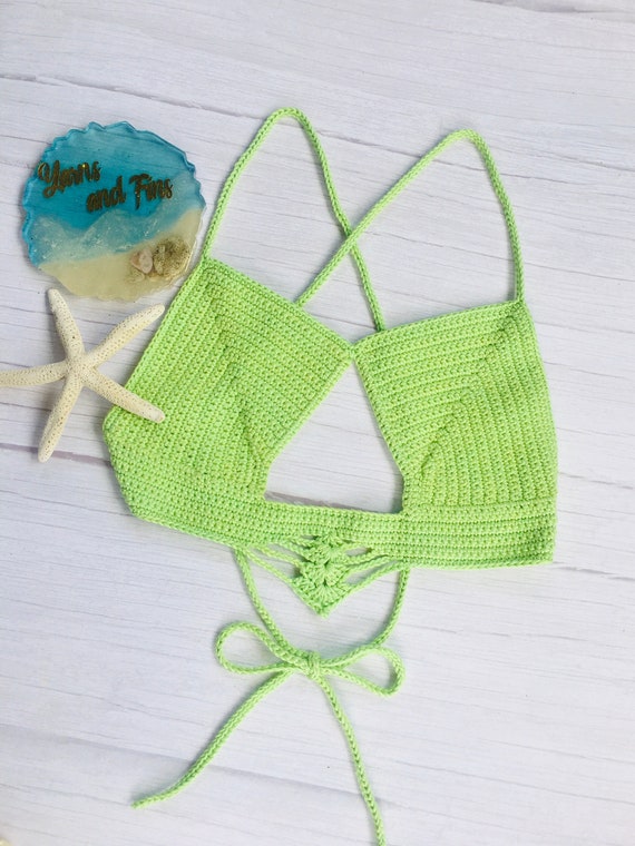 Crochet PATTERN Peekaboo Bralette -  Canada