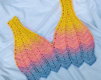 Crochet Top Pattern Meribella Top, Summer Crochet Top, Boho Crochet Top, Crochet Tank Top, Festival Crochet Top, DIY Crochet Top, Beachwear