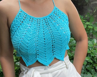 Crochet Bralette Pattern, Boho Crochet Bralette PDF Pattern, Crochet Bikini Bralette for Beach, Handmade Beachwear Crochet Bralette Pattern