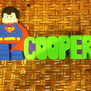 Made to order Lego character nameplate any name any Lego character
