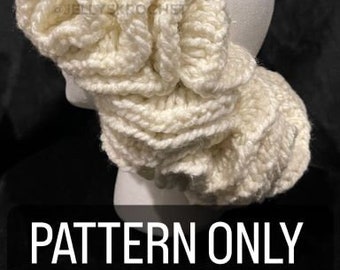 Crochet Ruffle Headband PATTERN | PATTERN ONLY | Crochet Patterns | Crochet Headband Pattern | Crochet Gifts