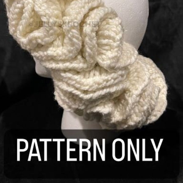 Crochet Ruffle Headband PATTERN | PATTERN ONLY | Crochet Patterns | Crochet Headband Pattern | Crochet Gifts