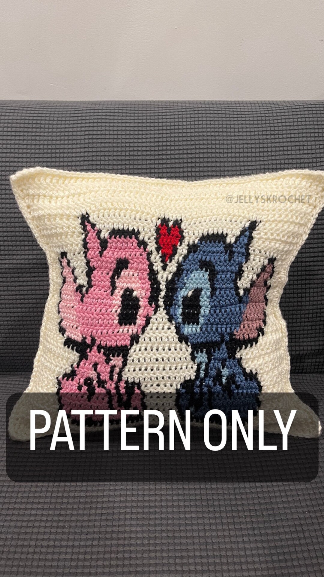 PATTERN ONLY Angel Stitch Crochet Patterns Crochet Pillow