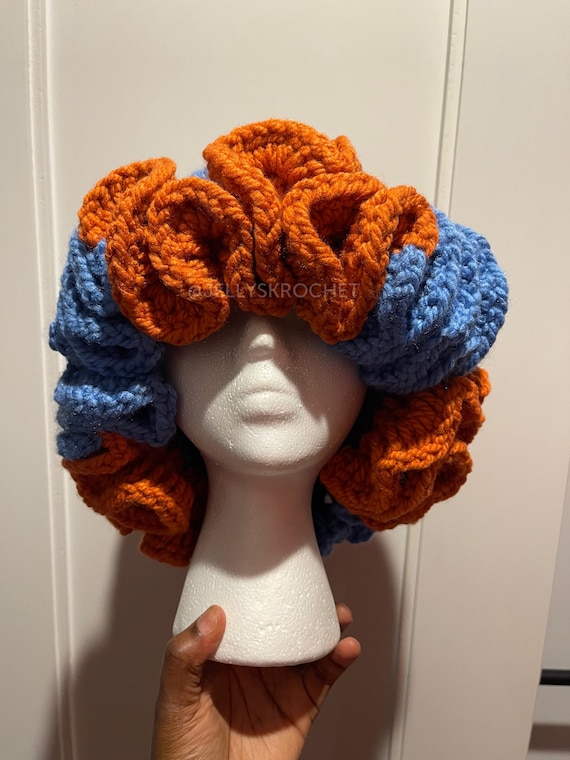 Crochet Granny Square Bucket Hat | Crochet Ruffle Brim Hat