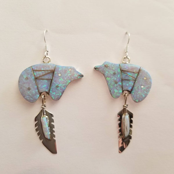 BEAR LOGO EARRINGS