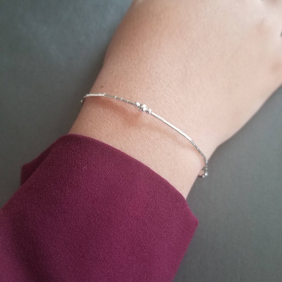 10-strand Liquid Silver Bracelet Layered 7-inch - Made in the USA 10-strand Liquid Silver Bracelet Layered 7-inch - Made in the USA