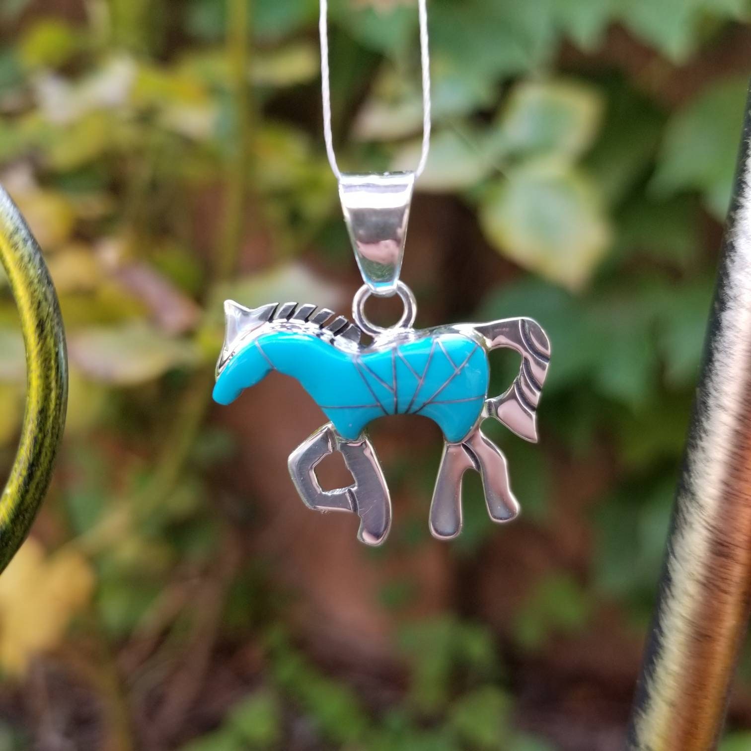 Turquoise horse hotsell necklace
