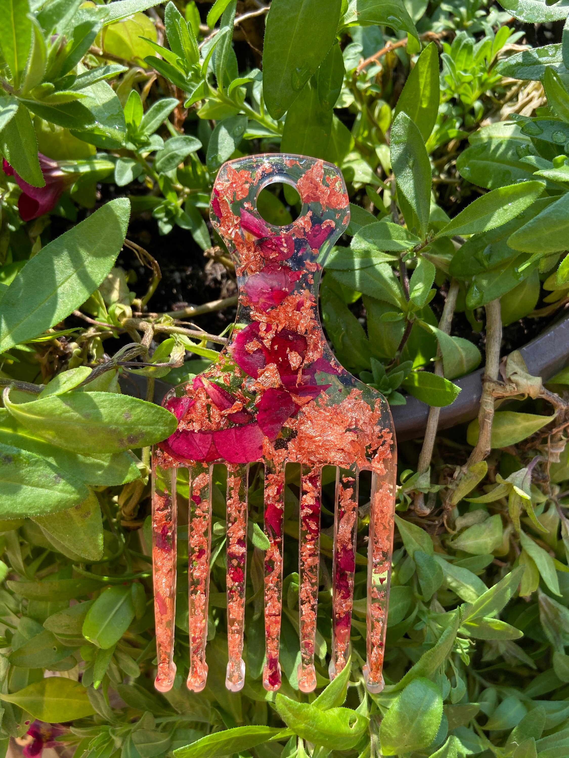 Afro Pick Hair PickForal Hair Etsy