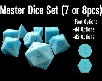 Master Dice Set (7 or 8pcs)