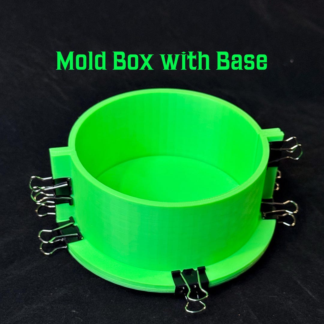 Round Mold Box With Base | Mold Housing | Mold Container - Etsy