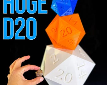 Huge D20 | Large 20-Sided Dice | D&D Gift