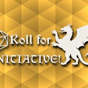 Roll for Initiative D&D Decalque/adesivo de vinil