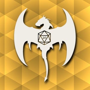 Decalque/adesivo de vinil Dragon D20 D&D