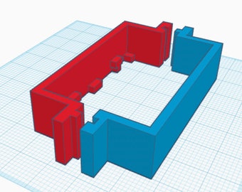 STL Rectangle Mold Box for Dice Making - fits 7-8 piece set (STL ONLY)