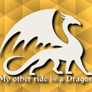 My Other Ride é um decalque/adesivo de vinil Dragon D&D