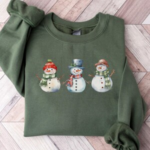 Christmas Snowman Sweatshirt, Christmas Sweatshirt, Snowman Shirt, Christmas Crewneck, Christmas Shirts for Women, Christmas Sweater