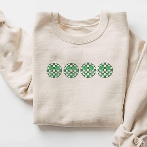 Retro Shamrock Sweatshirt, Womens Shenanigans Sweatshirt, Cute St Patricks Day Sweatshirt, Lucky Sweatshirt, Irish Shirt, Four Leaf Clover