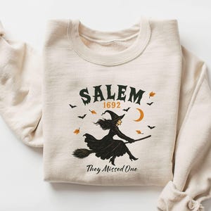 1692 They Missed One Sweatshirt, Salem Witch Sweatshirt, Halloween Shirt, Halloween Costume, Gift For Halloween, Spooky Season Sweater