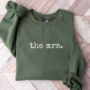 The MRS T-Shirt, Bride Sweatshirt, Wedding Gift for Her, Newlywed Shirt, Bridal Shower Gift, Honeymoon Top, Bachelorette Party Tee, Wifey