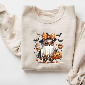 Halloween Ghost Sweatshirt, Cute Ghost Shirt, Womens Halloween Shirt, Cute Fall Shirt, Spooky Season Shirt, Gift For Halloween