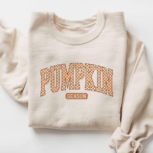 Retro Pumpkin Season Sweatshirt - Thanksgiving Gift Fall Gifts - Autumn Sweatshirt - Cute Fall Sweatshirt - Halloween Sweatshirts For Women