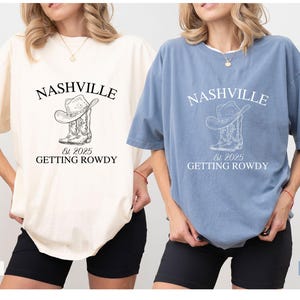 Comfort Colors® Nashville Bachelorette Shirts - Custom Last Rodeo Tshirt - Western Bridal Party - Cowgirl Bach - Country Bachelorette Party