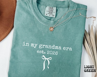 Camisa personalizada con colores reconfortantes para abuela, camisa floral para abuela, regalo personalizado para abuela, regalo para el Día de la Madre, Grammy, Mimi Comfort Colors
