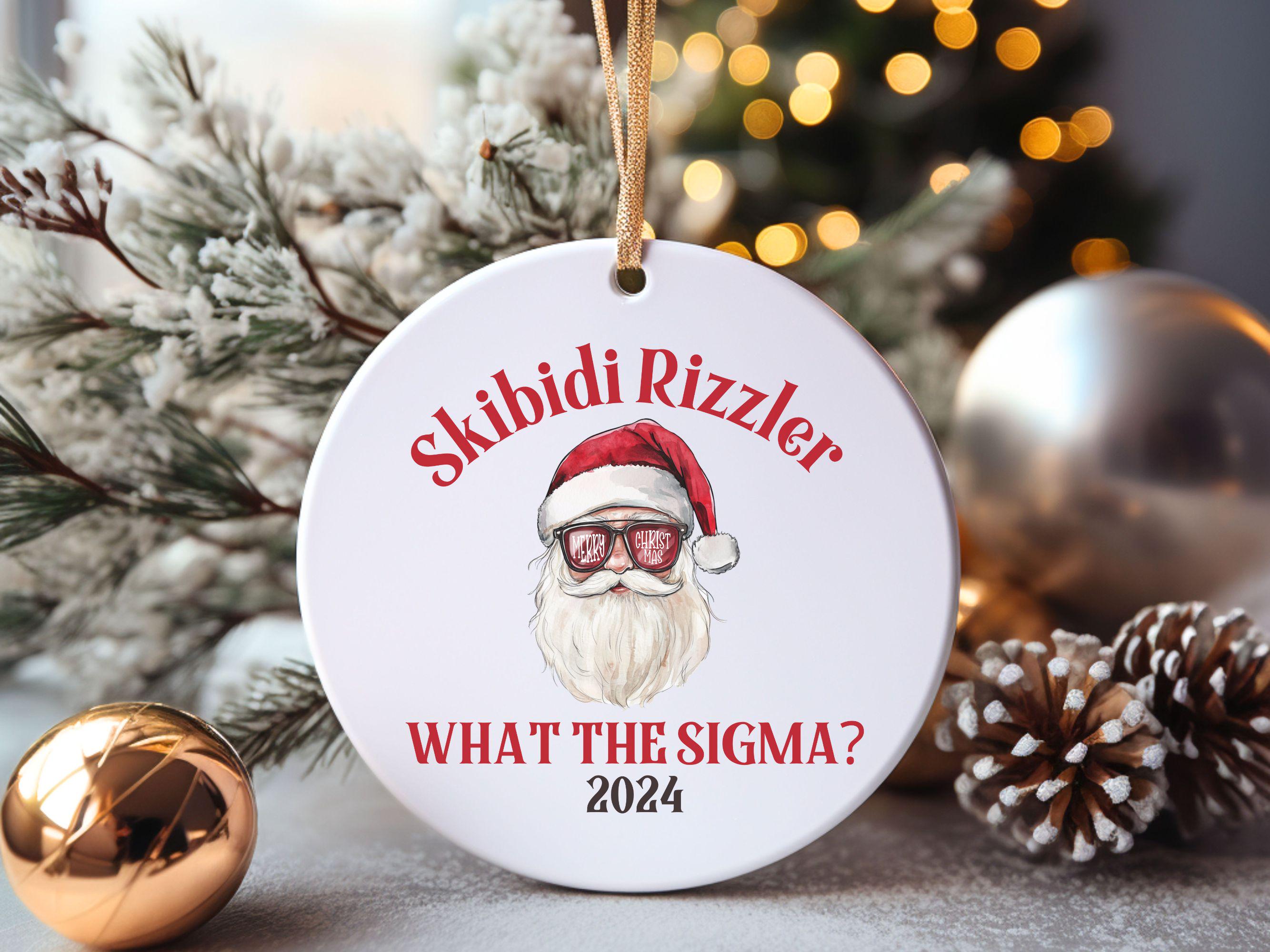 Ornament Rizz Skibidi Rizzler Custom Teen Meme Christmas Ornament - Gen Alpha, Funny ...