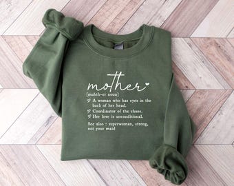 Sudadera para mamá, suéter para mamá, regalo para el Día de la Madre, camiseta para mamá, camiseta "Vida de mamá", regalo para el Día de la Madre, sudadera para nueva mamá, regalo para mamá