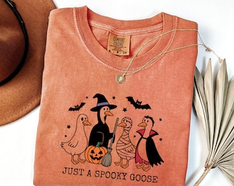 Halloween Gans Shirt, nur ein gruseliges Gans T-Shirt, lustiges Halloween Shirt, gruselige Saison Shirt, gruselige Goosey Shirt, lustiges Gans Shirt