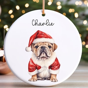 Personalized Pet Watercolor Ornament Using Pet&#39;s Photo + Name - Custom Ornament Christmas Dog Ornament Personalized Dog Ornament Custom Dog