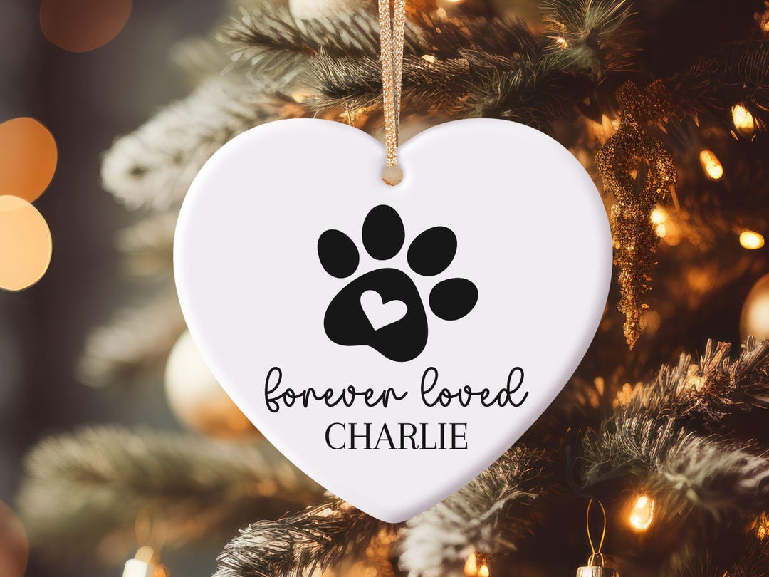 Personalized Pet Memorial Ornament, Dog Sympathy Gift, Christmas Dog ...