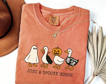 Halloween Gans Shirt, nur ein gruseliges Gans T-Shirt, lustiges Halloween Shirt, gruselige Saison Shirt, gruselige Goosey Shirt, lustiges Gans Shirt