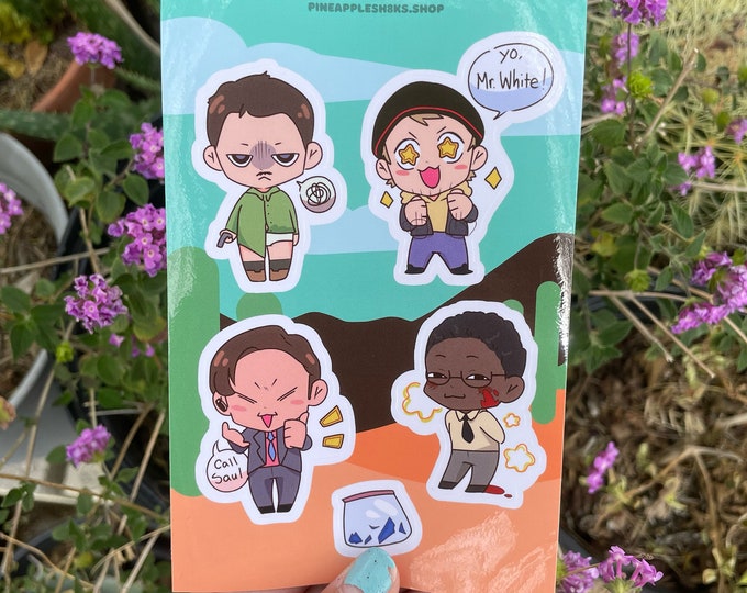 Breaking Cuties 4x6 Sticker Sheet - Giftideas, Kawaii Stickers ...