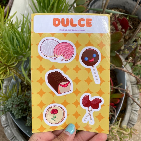 Dulces Mexican Candy 4x6 sticker sheet - giftideas, kawaii stickers, stationary stickers, waterproof