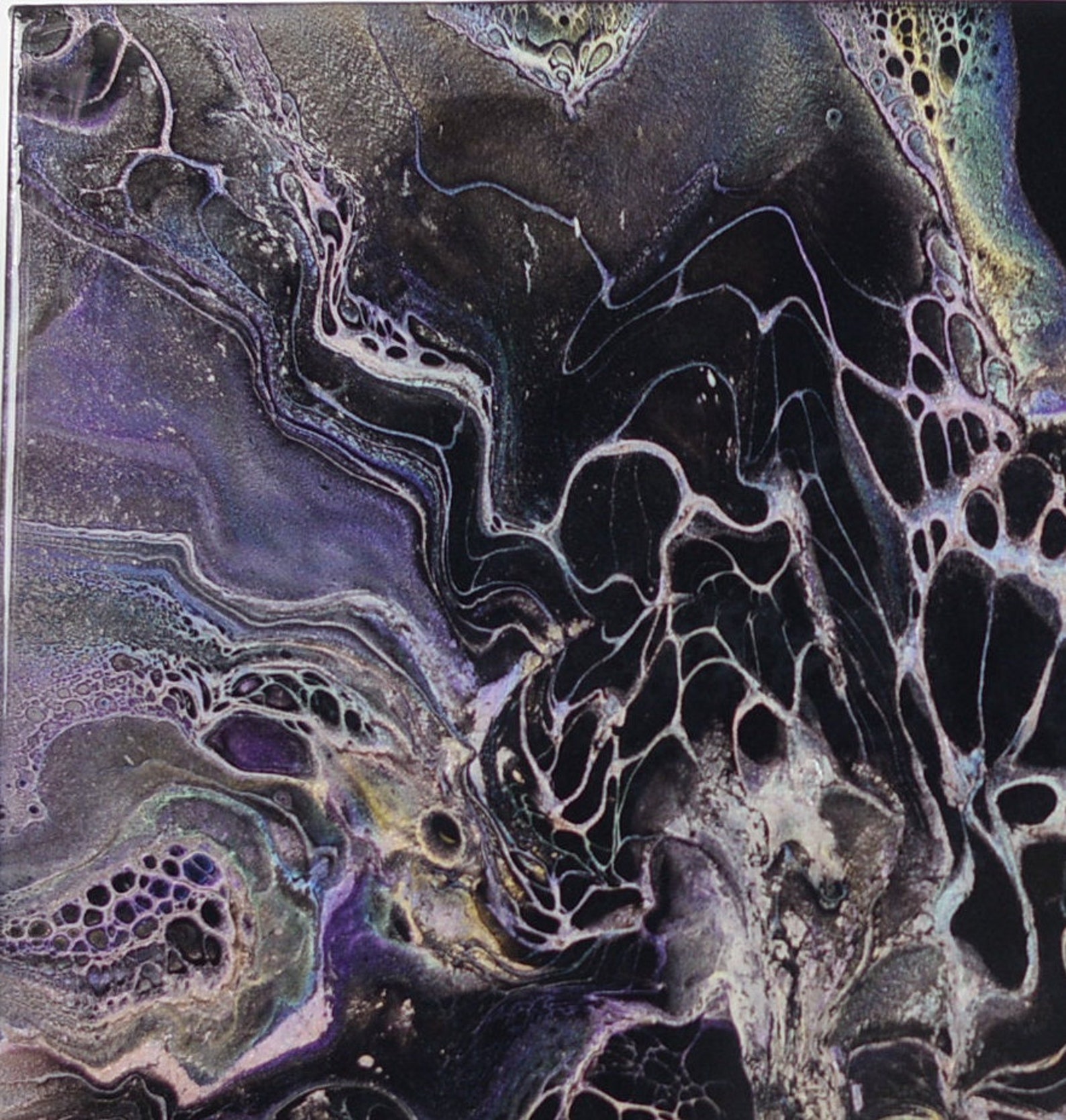 Black & Pink Abstract Painting Original Artwork Acrylic Etsy