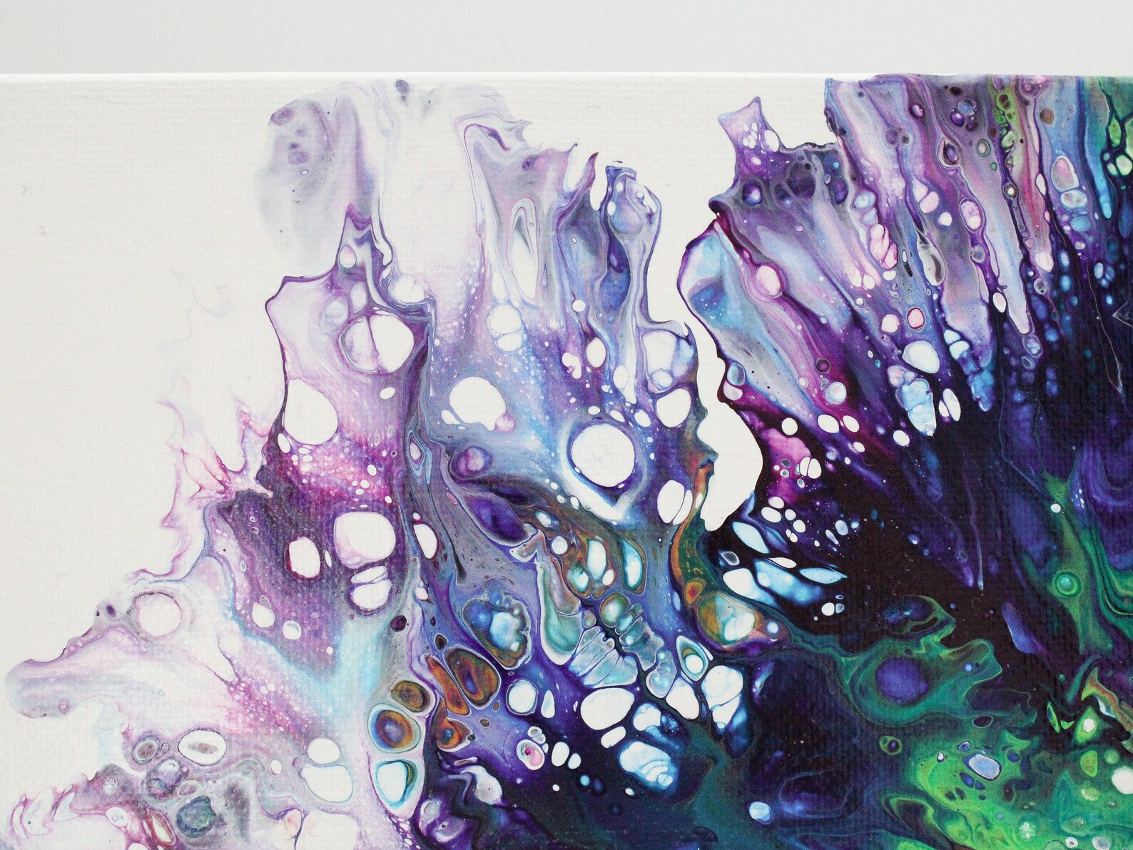 Blue Green & Purple Abstract Painting Original Artwork Etsy UK